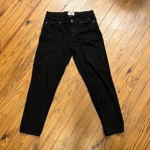 Paige Verdugo Crop Black Jeans